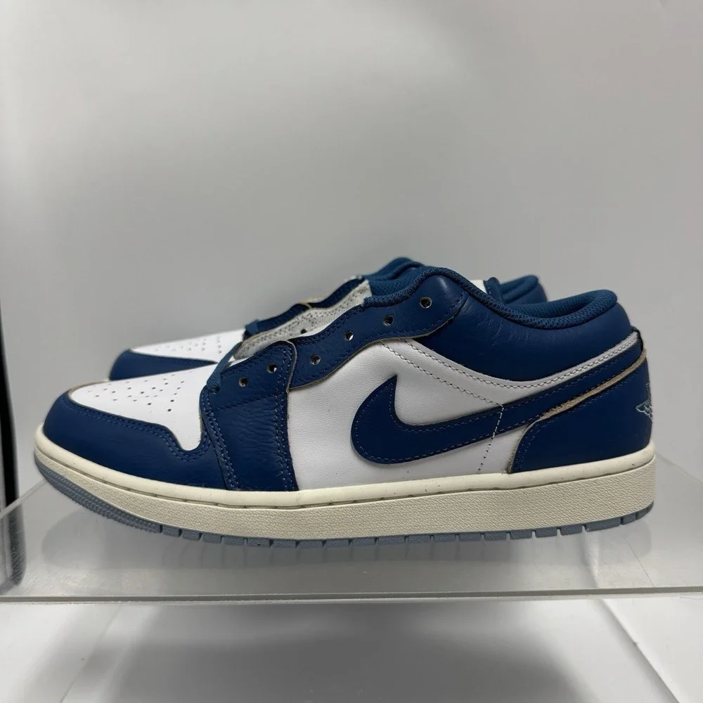 Brand New Nike Air Jordan 1 One Low SE White Blue Shoes FN5214-141 Men's Size 9